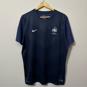 Nike France FFF Football Soccer Jersey 2014-2015 Mens Size XL (578737-410)